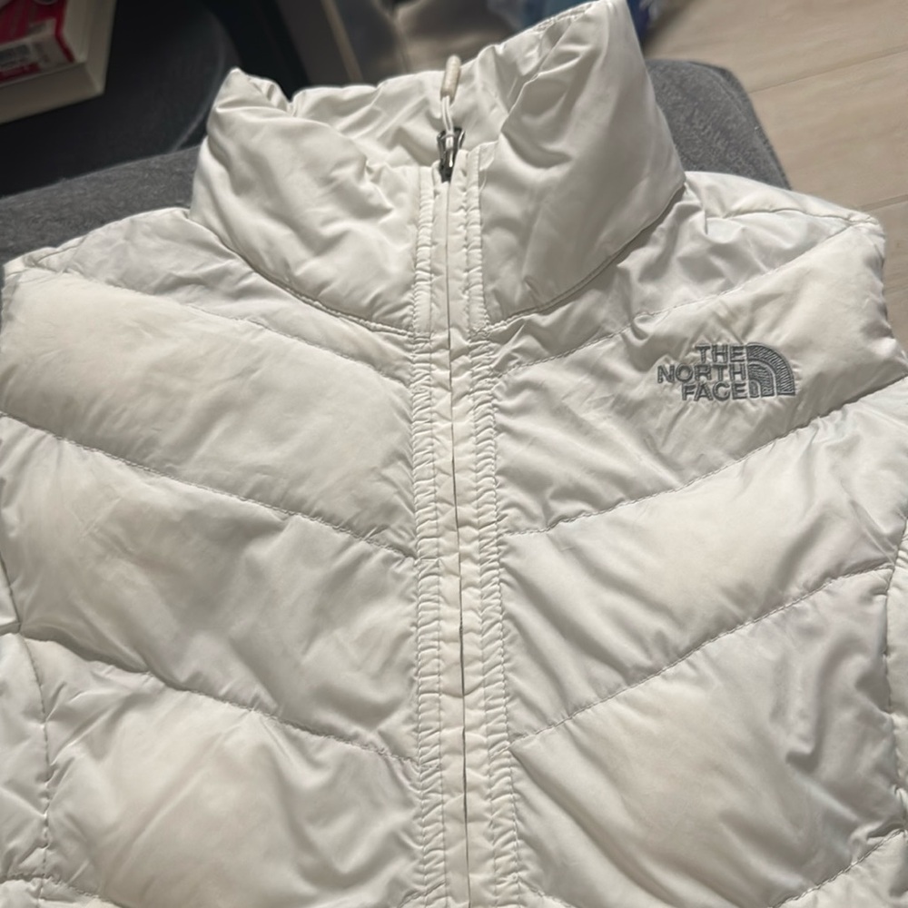 North face vest white